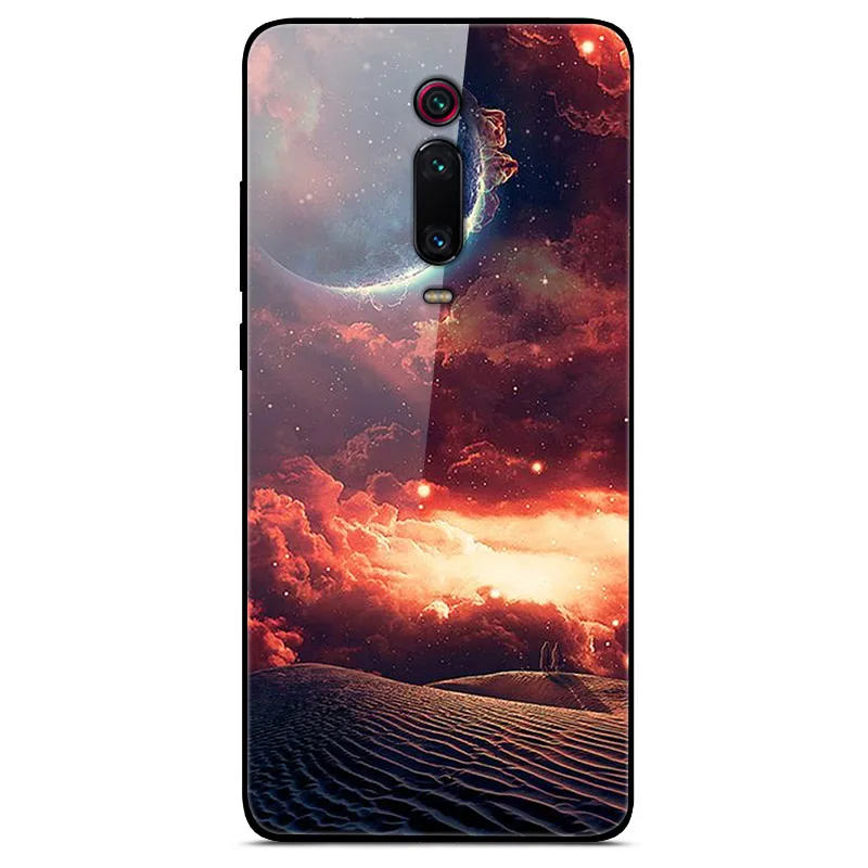 Tempered Glass Case For Xiaomi mi 9T Cover Mi9T Pro Soft Bumper 3D Cat Printing Funda For Xiaomi mi 9T Pro mi9T Mi9 T Phone Case - Цвет: 44