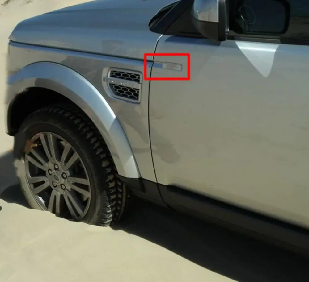 2x для Land Range Rover Янтарный светодиодный индикатор сбоку маркер сигнала ретранслятор Светильник лампы