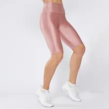 Женские однотонные флуоресцентные блестящие штаны, леггинсы, большой размер, спандекс эластичный, повседневные брюки для девушек, Прямая поставка