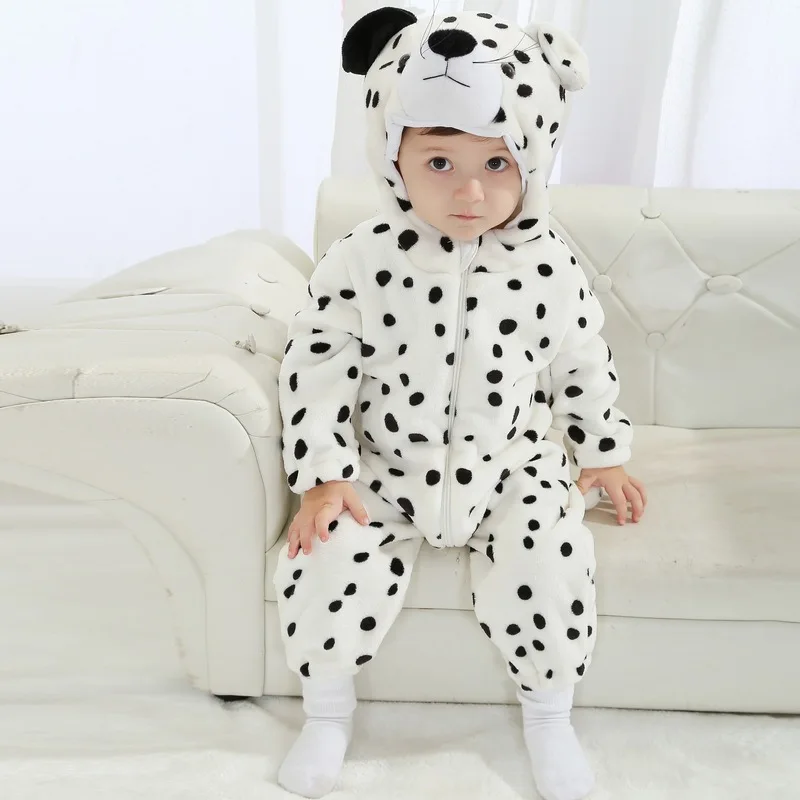 Snow Leopard Детская осенняя одежда для мальчиков и девочек; комбинезоны с животными; комбинезон для малышей; домашний костюм мультфильм зимняя Пижама; костюм на Хэллоуин; комбинезон - Цвет: Snow Leopard
