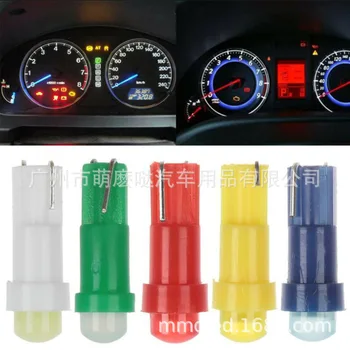

Car LED Dashboard Lights T5 Bulb Car LED Ceramic 3D Control Lamp Warning Bulb Cob Instructions Bulb