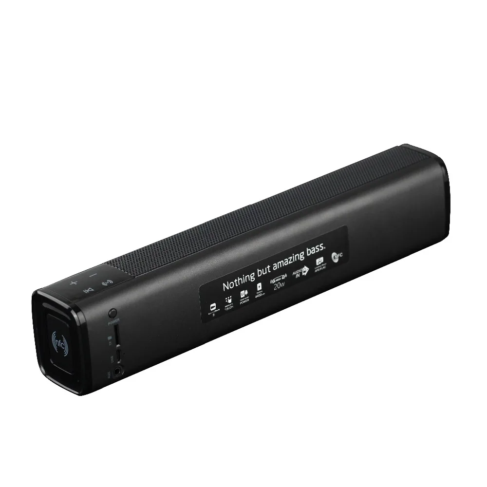 Bluetooth V4.1 динамик с сенсорным управлением 20 Вт 4400 мАч Devpat аудио NFC Super Deep Bass