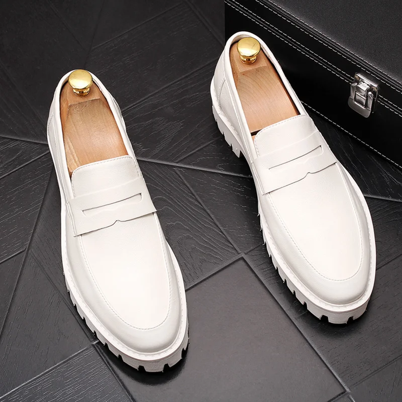 Men Platform Shoes Personality Fashion New Autumn Wild Breathable Thin