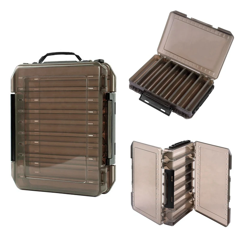 Fishing Box for Baits Double Sided Plastic Lure Boxes Fly Fishing