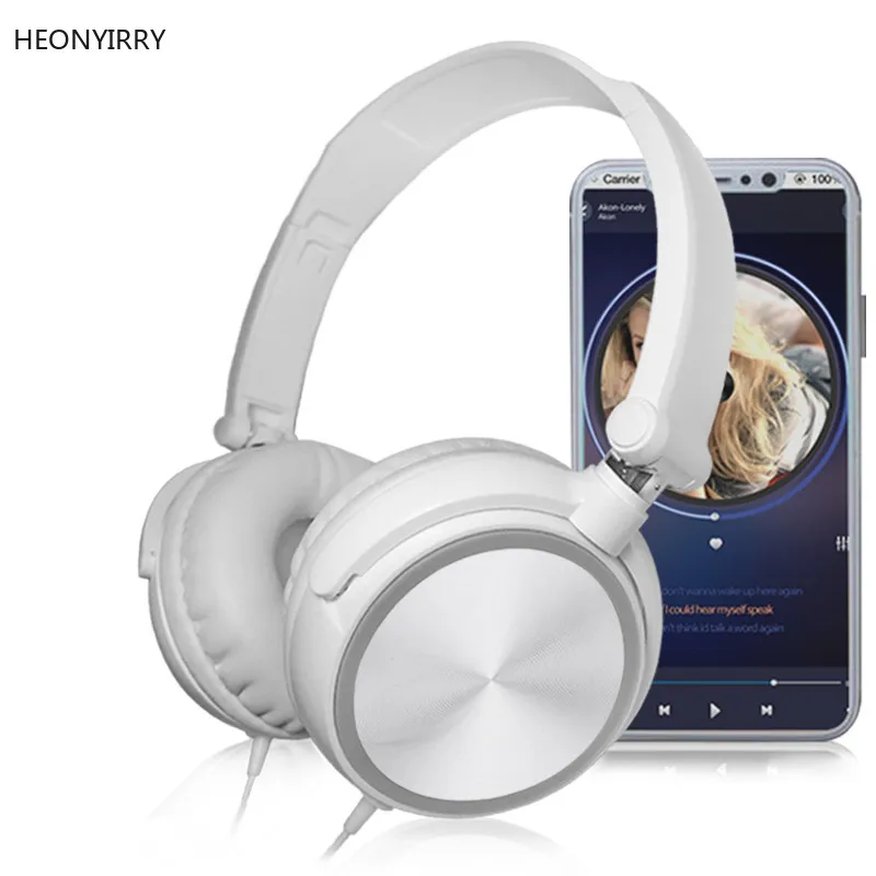 Стереонаушники с микрофоном для Sony наушники шумоподавлением басовым звуком Hi-Fi