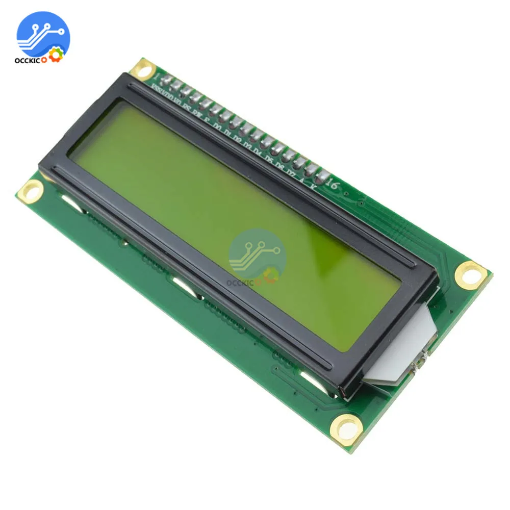 3 V ЖК-дисплей 1602 желтый Подсветка 16*2 линий белого героя 1602A для Raspberry | Электроника