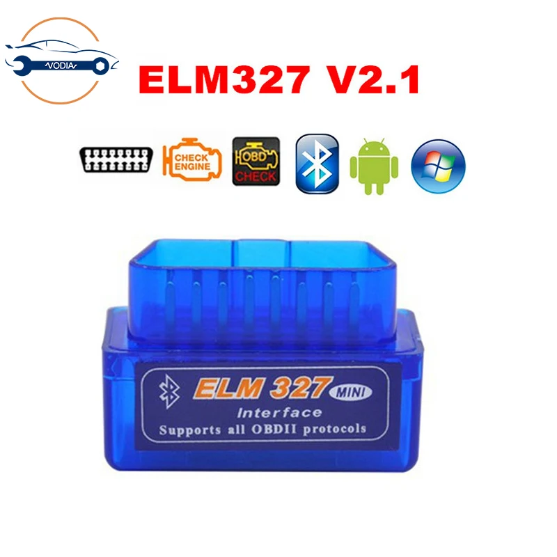 ELM327 V2.1 Bluetooth OBD OBD2 автоматический считыватель кодов работает Android/PC поддерживает мультибрендовые автомобили и многоязычный OBD2 сканер инструмент