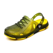 Мужские сандалии; нескользящие сандалии и шлепанцы Baotou; пляжная обувь; Мужские Повседневные Легкие дышащие шлепанцы