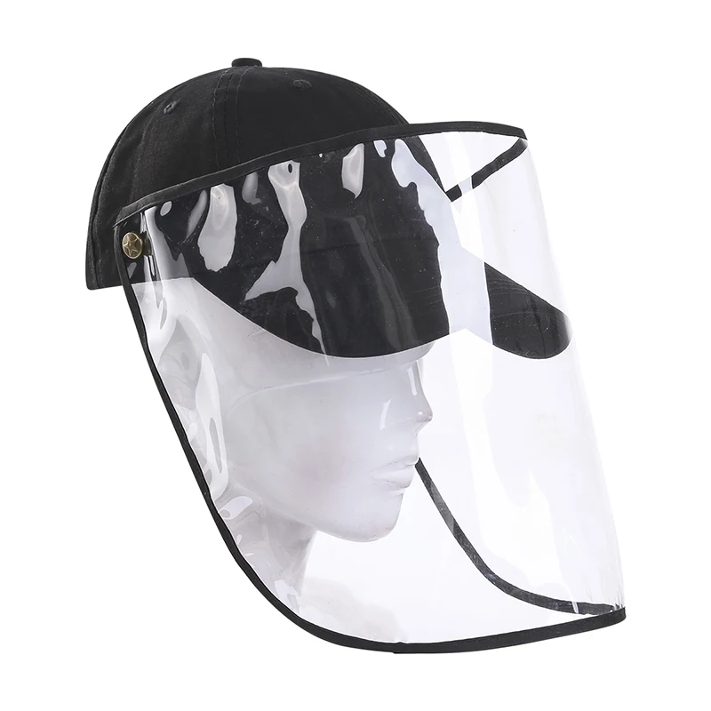 

Protective Anti-spitting protective Windproof Baseball Hat Full Face Protection Detachable Shield Screen Anti-dust Safety Mask