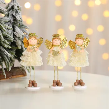 

1/3/4PCS Christmas Decoration Pendant Creative Christmas Tree Ornaments Cutengel Plush Dolls Christmas Decorations For Home