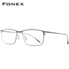 FONEX Titanium Alloy Glasses Frame Men Square Myopia Prescription Eyeglasses Frames 2022 New Full Optical Korean Eyewear 8105 ► Photo 2/6