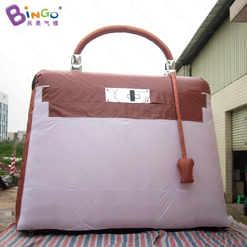 

FREE POSTAGE 4.5mh inflatable giant handbag replica air supported custom made tote bag model for advertising decoration toy
