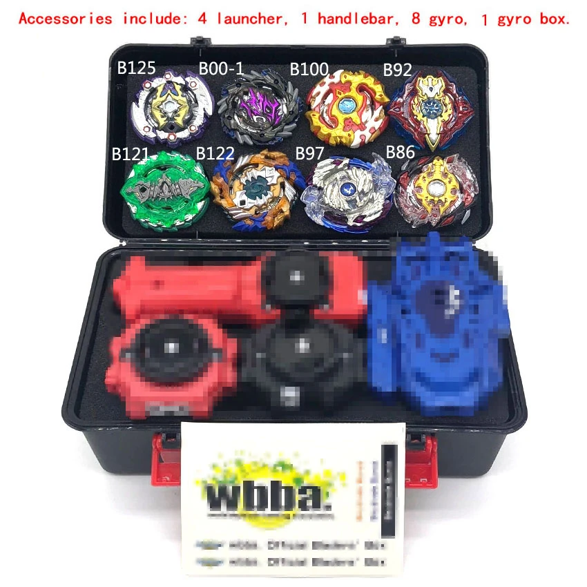 Топы Beyblade Burst набор игрушек Beyblades Арена Bayblade Металл Fusion боевой гироскоп с пусковой установкой волчок Bey Blade игрушки - Цвет: Синий