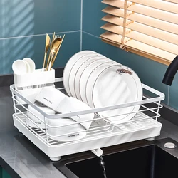 Basket Kitchen Sink Caddy Drainboard Stainless Steel White Bowl Sponge Holder Sinks Bathroom Cocina Accesorio Home Improvement