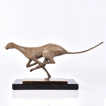 

Metal Home Decoration Crafts Artificial Animals Vintage Sculpture Home Decor Model Marble Miniature Retro Light Sculpture KK60HD