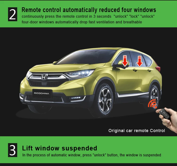 Автомобильный Автомобильный подъемный доводчик для окон для Honda CRV 2007-, автомобильный подъемный доводчик для стеклоподъемника для CR-V