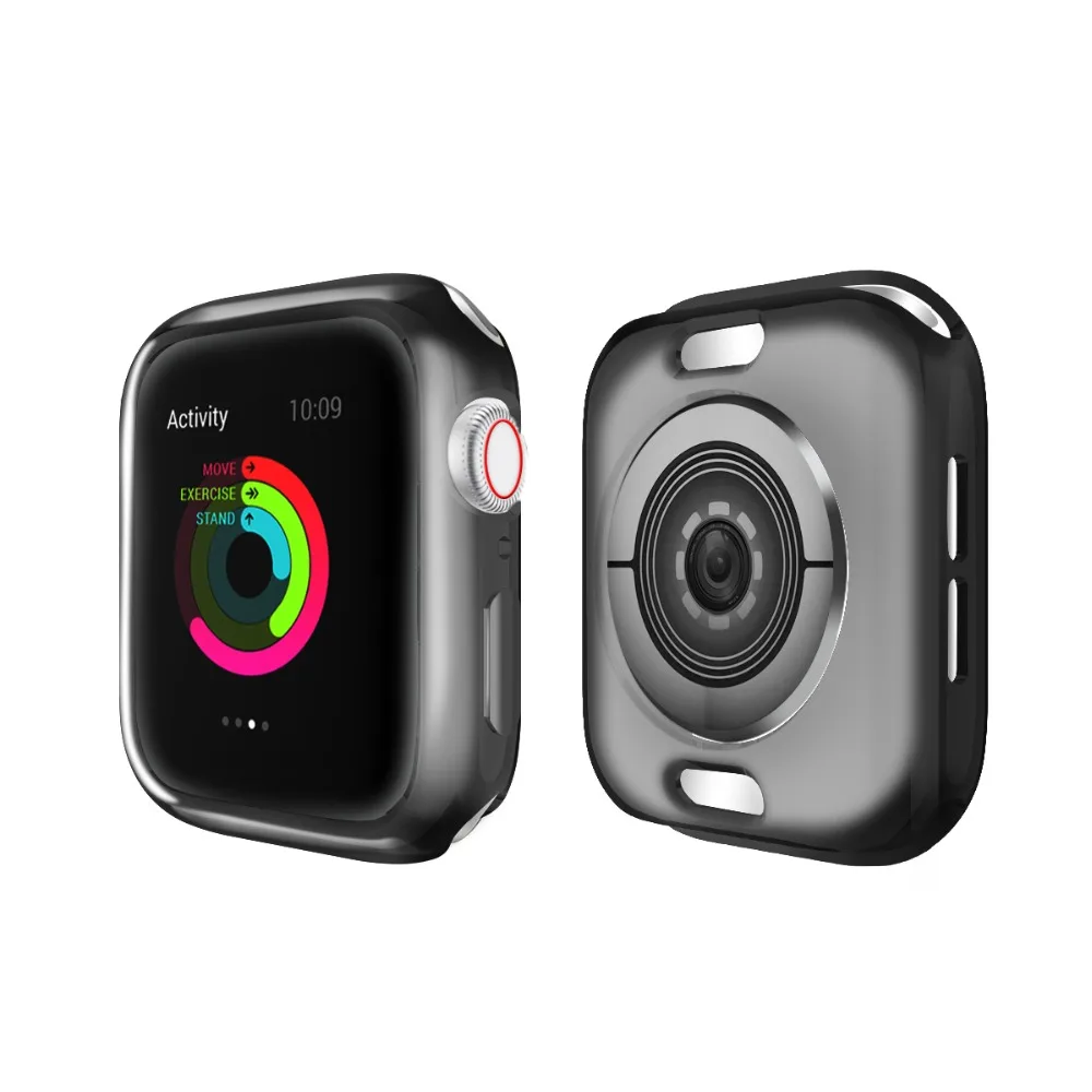Чехол для наручных часов Apple Watch 4 5/3/2/1 40 мм 44 царапин половина пакета electroplating TPU шесть цветов чехол s для наручных часов iWatch, версия 3, 2, 42 мм, 38 мм