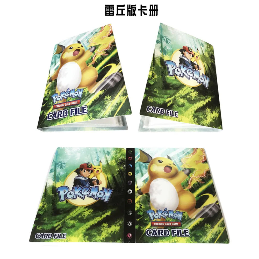 240pcs Cards Holder Album Toys For Novelty Gift Large Capacity Pokemon Cards Book Album Book Top Loaded List Playing Card BC0230 (14)