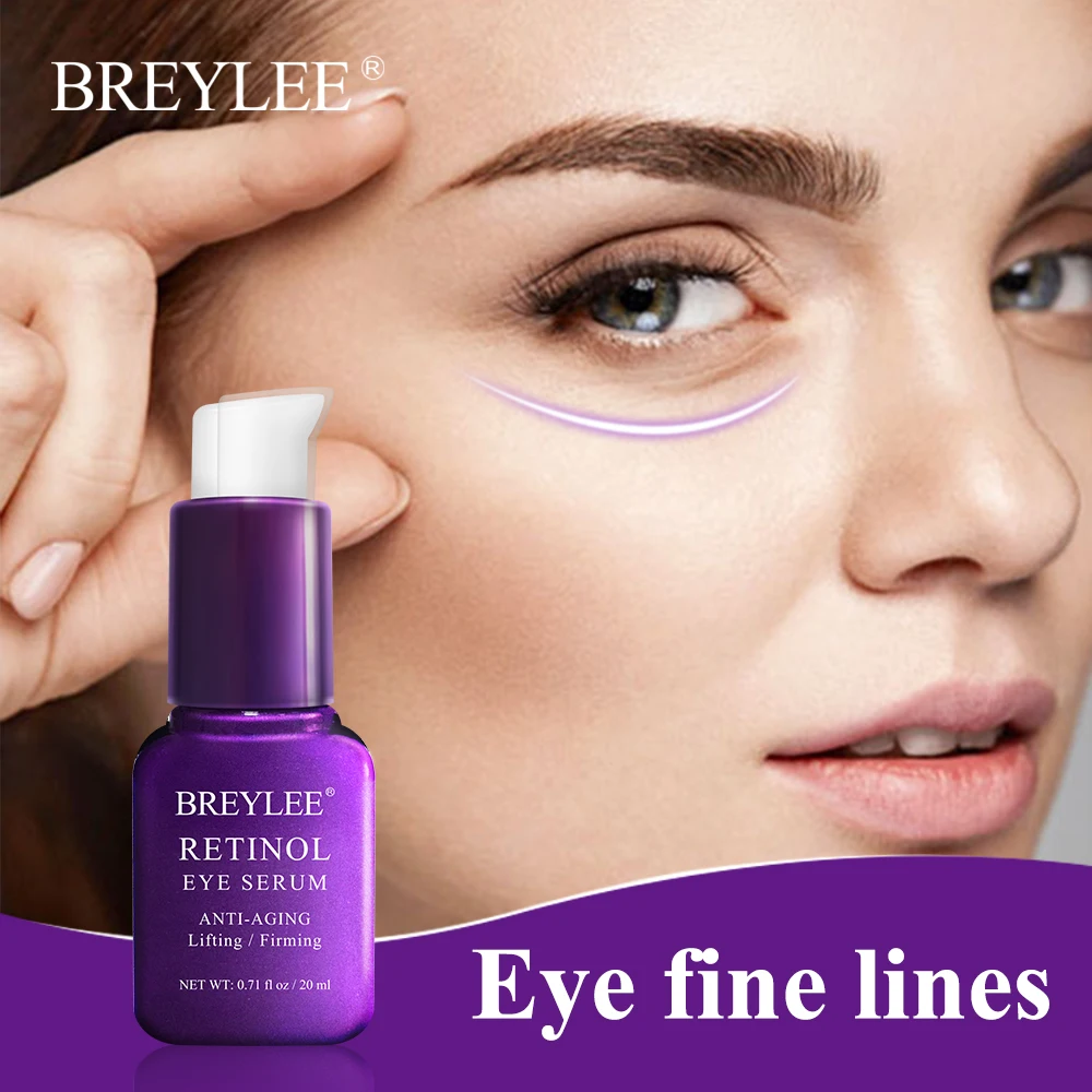 

BREYLEE Retinol Eye Serum Anti-Aging Ageless Instantly Reduce Eyes Fine Lines Eye Care Eye Mask Eye Cream Moisturizing Firming