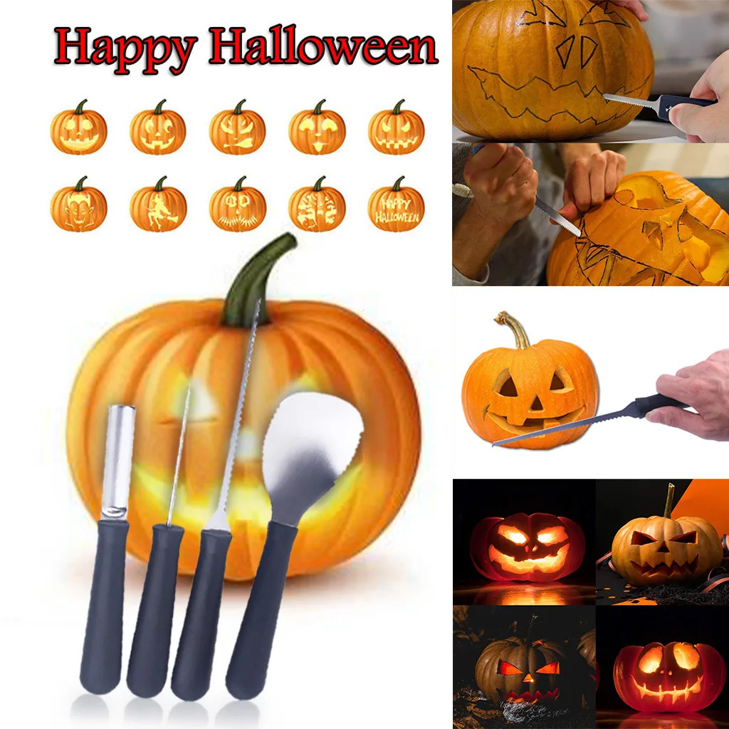 

Happy Halloween Accessory Pumpkin Carving Tools Pumpkin Carving Kit Conventional Sculpting Tools