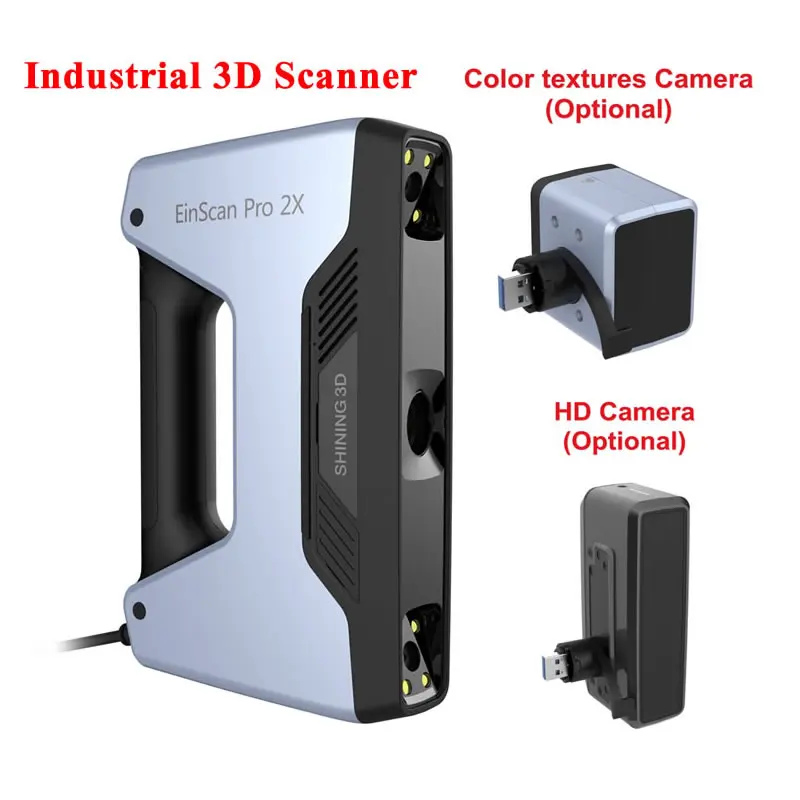 Industrial 3D Scanner Shining 3d EinScan PRO 2X Handheld Portable High  Accuracy with Optional Color Texture Camera HD Camera - AliExpress