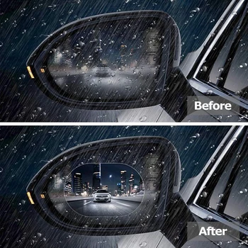 

Protector Protection Trucks Protective Car Fog Rainproof Water Cars Mirror Film SUVs PET Oval Kit Anti Pack Film