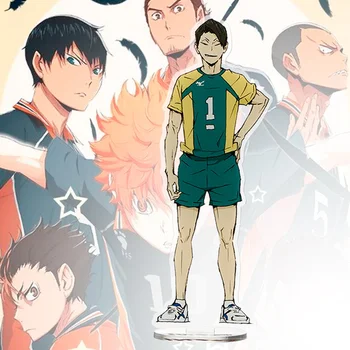 

15cm Anime Haikyuu!! Figures Desk Plate Models Anime Acrylic Stand Model Toys Action Figures Activity Desk Decor Ornaments