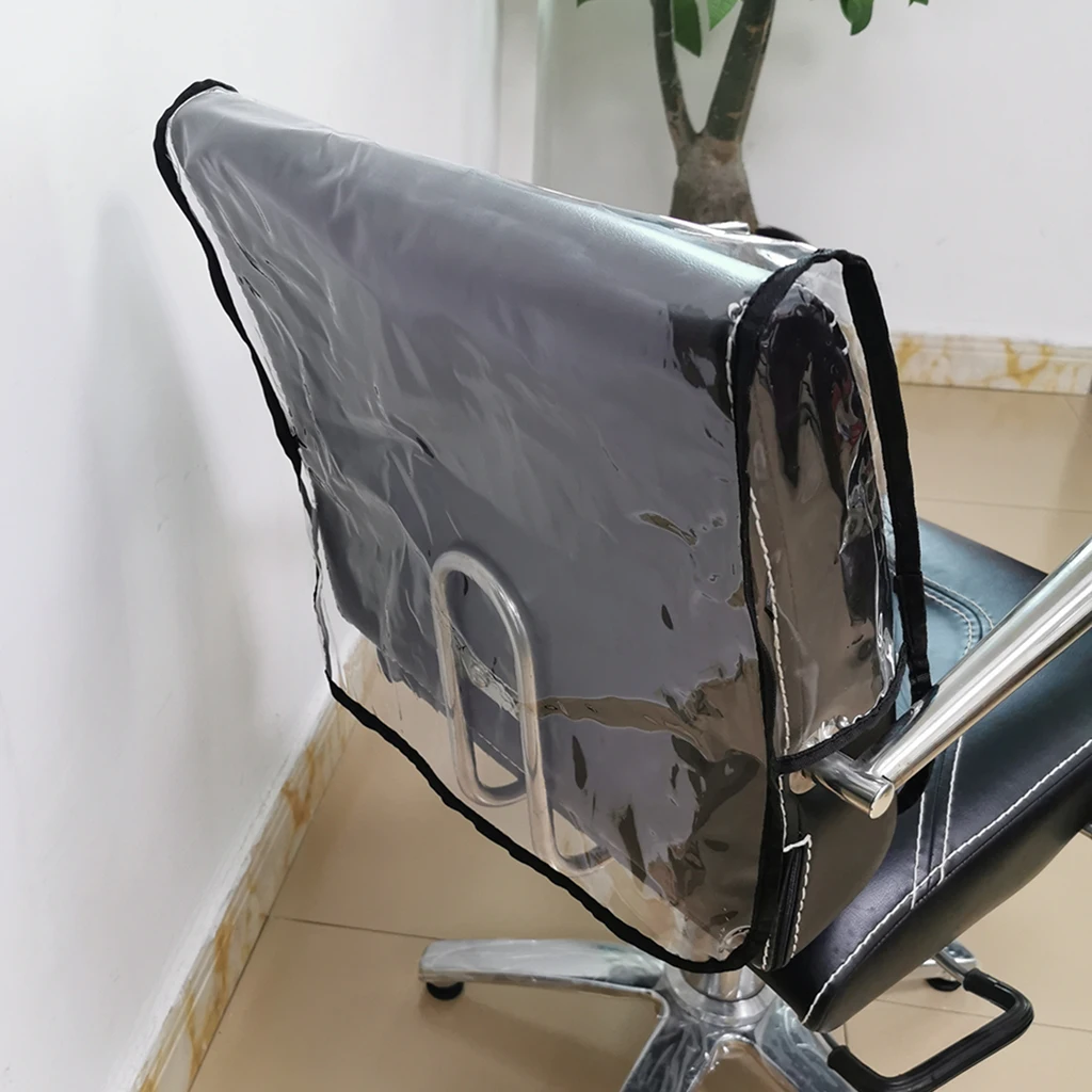 Hairdressing Barber Chair Back Cover Salon Spa Professional Plastic Clear Covers Barber Beauty Salon Chair Protective Cover