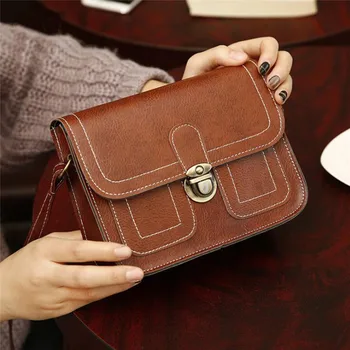 

Messenger Bags Women's Fashion Pu Simple Solid Handbag For Women Small Shoulder Bags Crossbody Bags For Girls