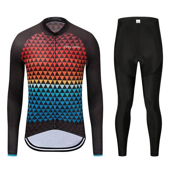 Jersey and Pants 07 Мужская зимняя одежда, костюм для велоспорта, комплекты одежды для велоспорта, одежда из теплого флиса, для шоссейного велосипеда, Джерси, комплекты, MTB, Униформа, платье, Майо - Цвет: Jersey and Pants 07