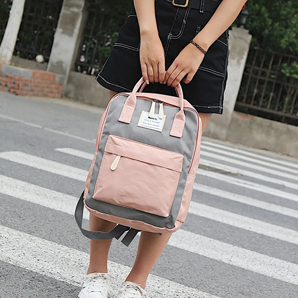 Корейский стиль, холщовый рюкзак для женщин, Простой Модный молодежный рюкзак для путешествий, школьная сумка для отдыха, сумка-тоут для девочки-подростка, сумка на плечо