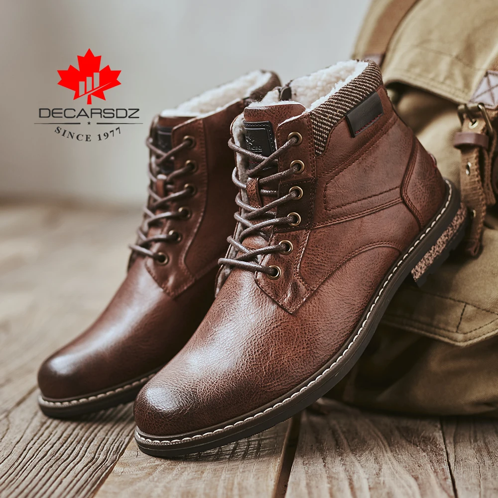 mens warm casual boots