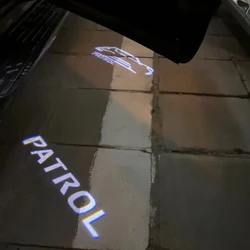 LED Door Projector Shadow Ghost Light Lamp For Nissan Patrol Y62 2013-2021 Accessories
