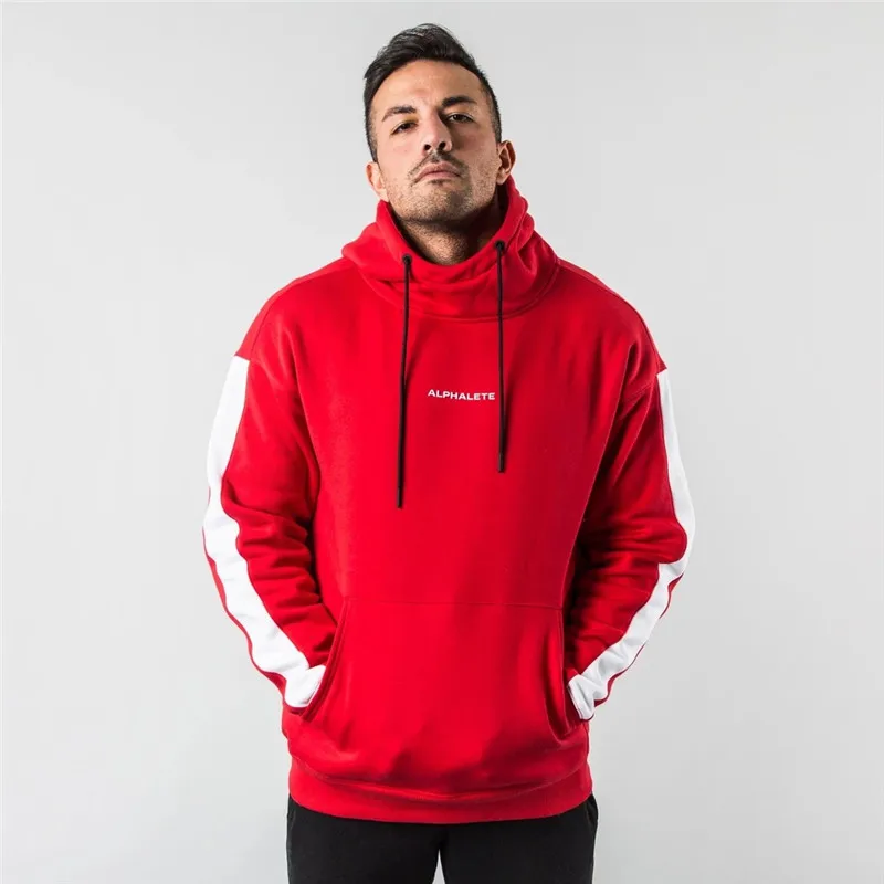 ALPHALETE мужские толстовки осень зима тренажерные залы фитнес для бега
