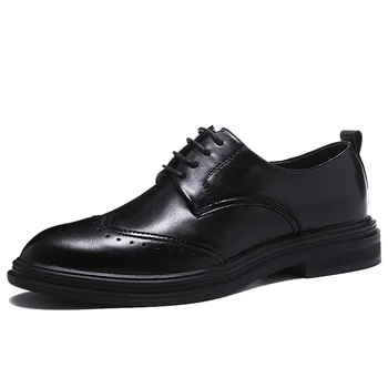 

Men Dress Shoes Height Increase Business Formal Shoes for Men Brown Black Men Suits Leaher Shoes 2020 New Men Shoes