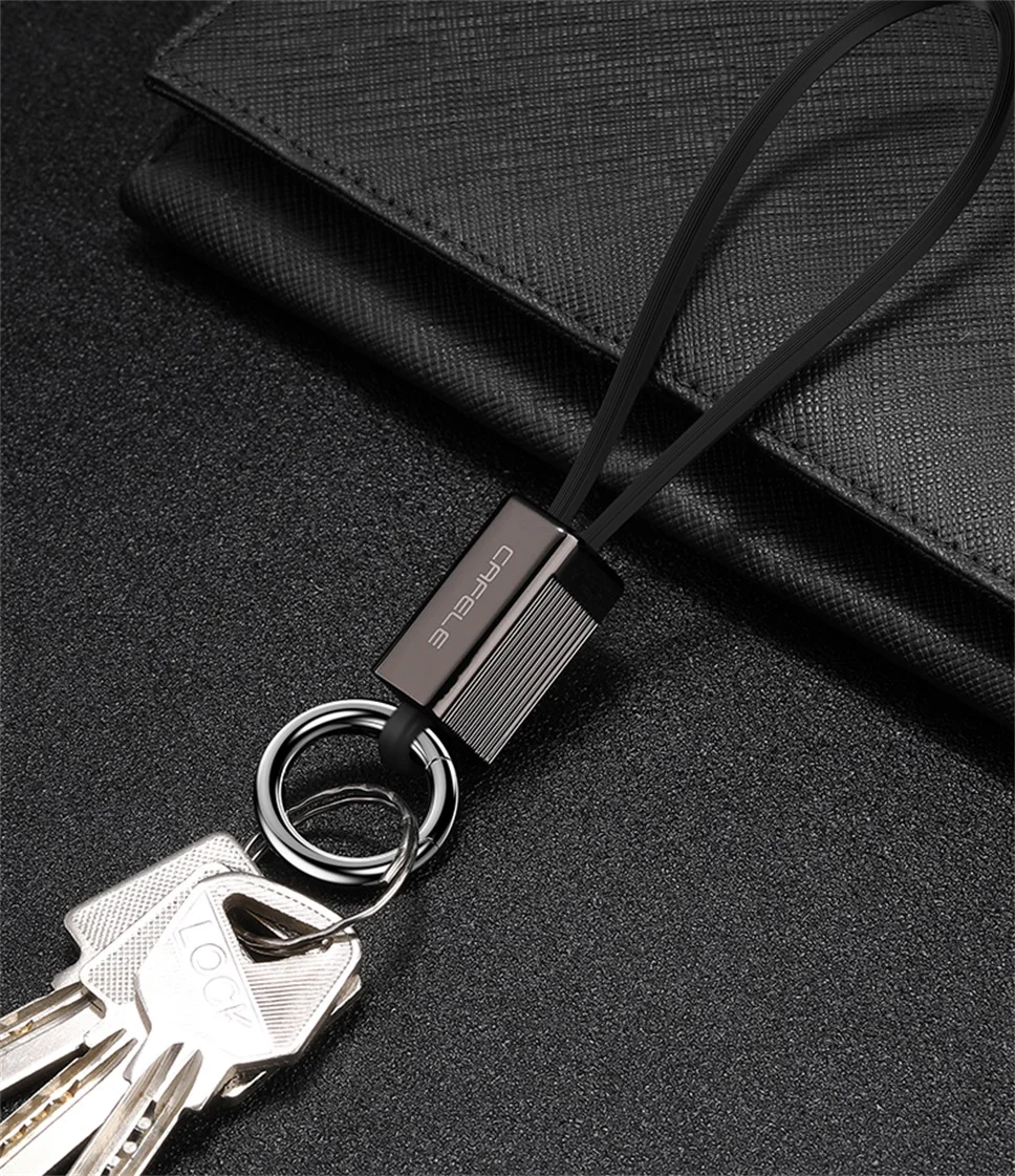 Портативный 3 в 1 USB 2A кабель для передачи данных Micro usb type C для iPhone освещение зарядное устройство мини брелок для зарядки синхронизации данных шнур для samsung