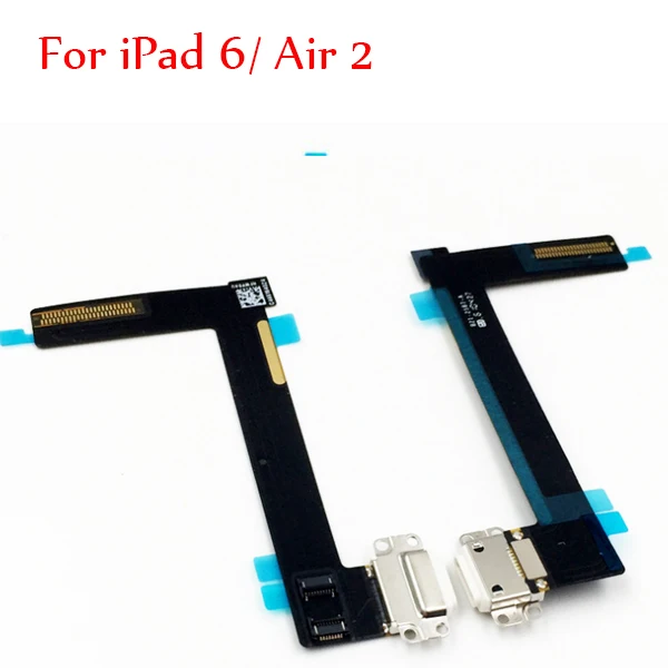 Зарядный порт док-станция USB разъем гибкий кабель для iPad 2/3/4 5 Air 2 6 Mini 1 2 3 4 ленты запасные части-в мобильном телефоне - Цвет: for ipad6 Air2 white