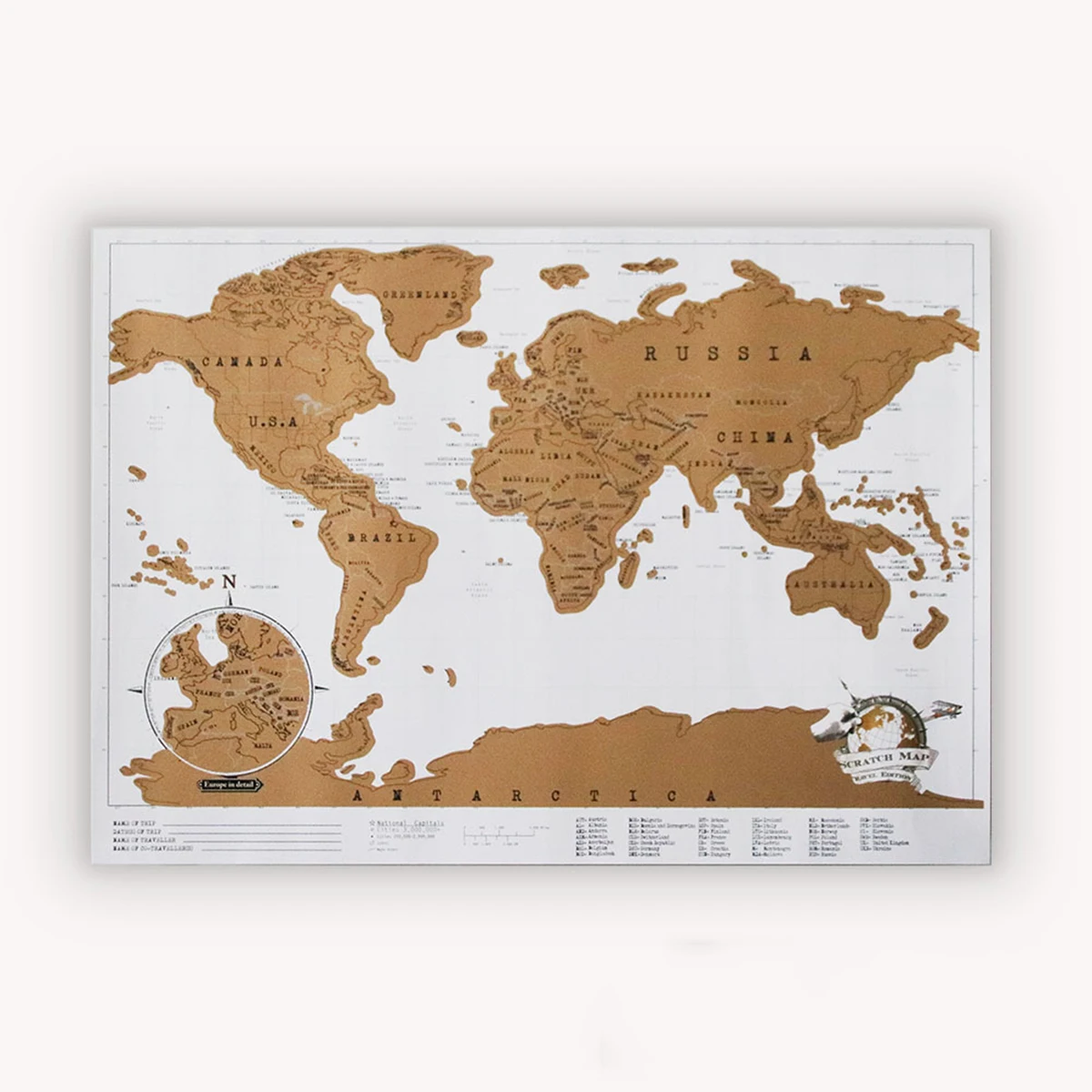 Новая карта мира для путешествий, Золотая фольга, черная карта для скретч, покрытие из фольги, Карта мира, роскошный подарок для путешествий, Mapa Mundi