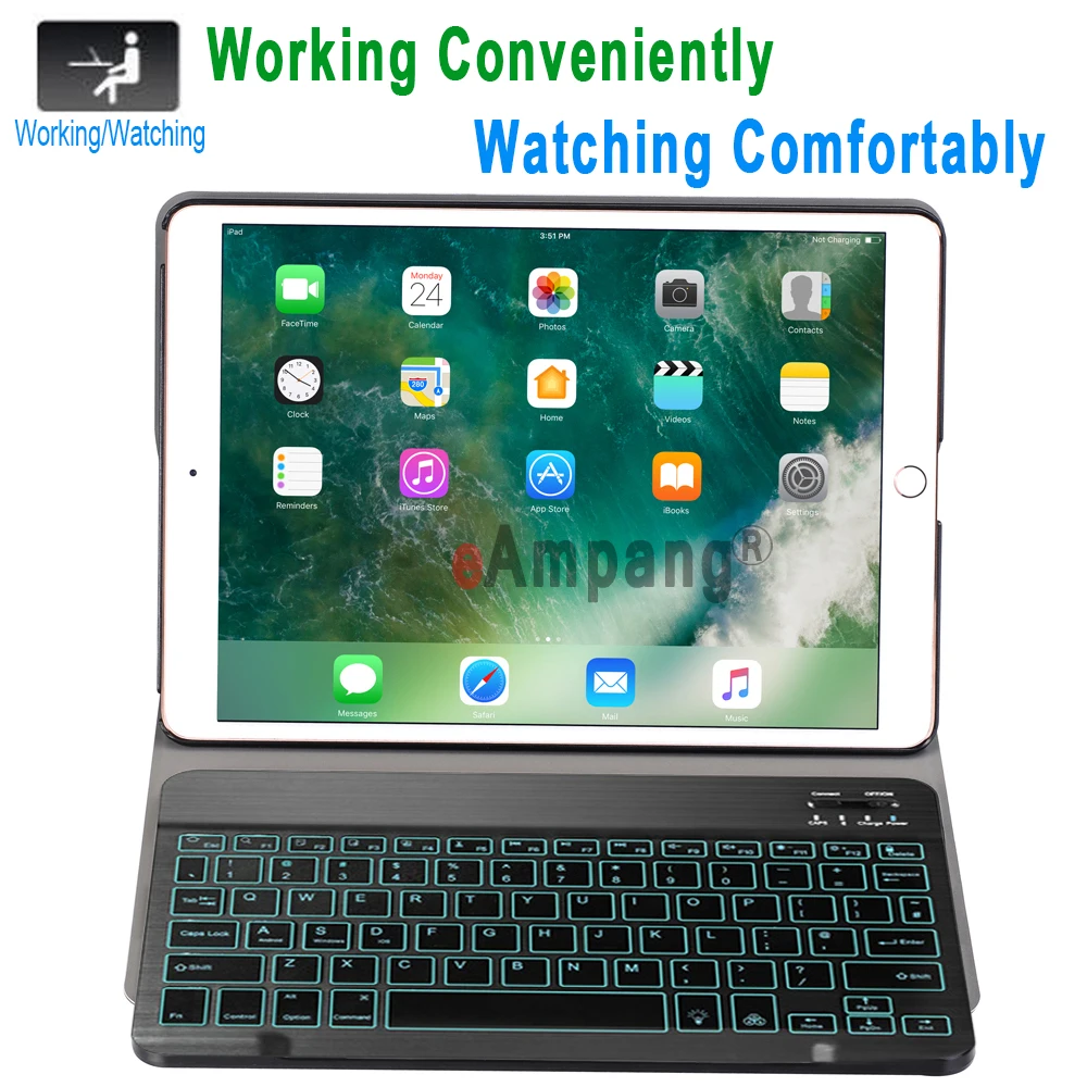 Чехол для клавиатуры с подсветкой Apple iPad Air 2019 10 5 3 го поколения A2152 A2153 A2154 A2123 Pro A1701