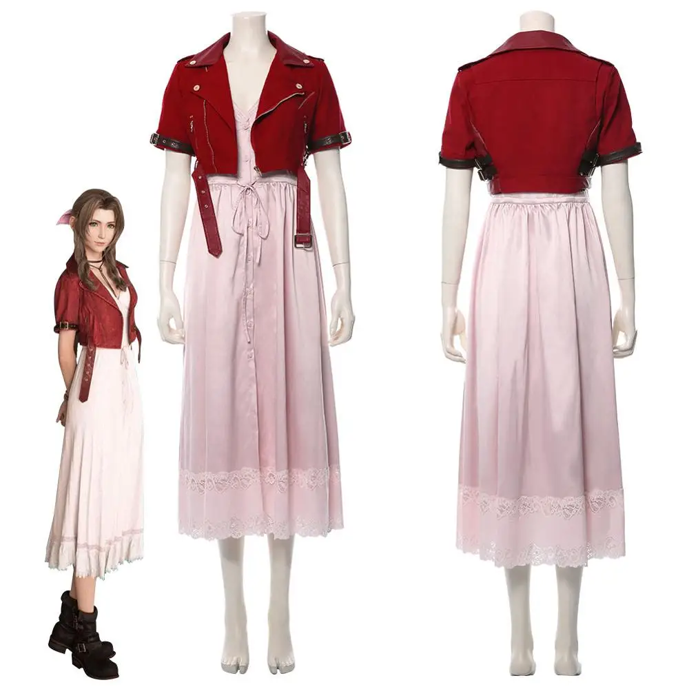 Карнавальный костюм для взрослых женщин и девочек FF 7 Final Fantasy VII Aerith Gainsborough