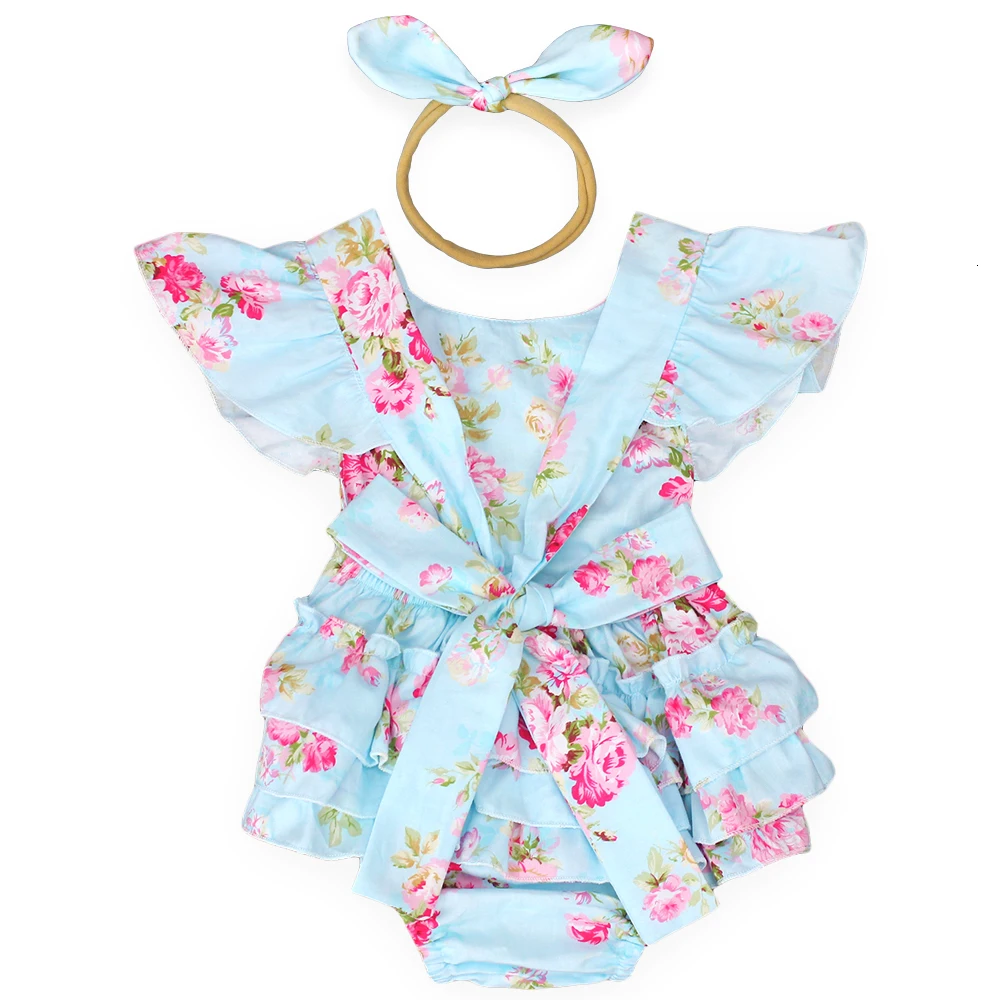 vintage floral romper