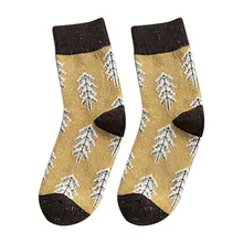 Jaycosin носки Лоскутные рождественские носки повседневные милые хлопковые носки забавные носки для женщин Теплые Носки для зимы