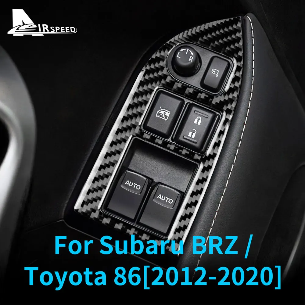 Copri Interruttori Alzacristallo Per Toyota BZ4X 2022-2023 - Fibra Di Carbonio, Adesivo, 4 Pezzi - 2