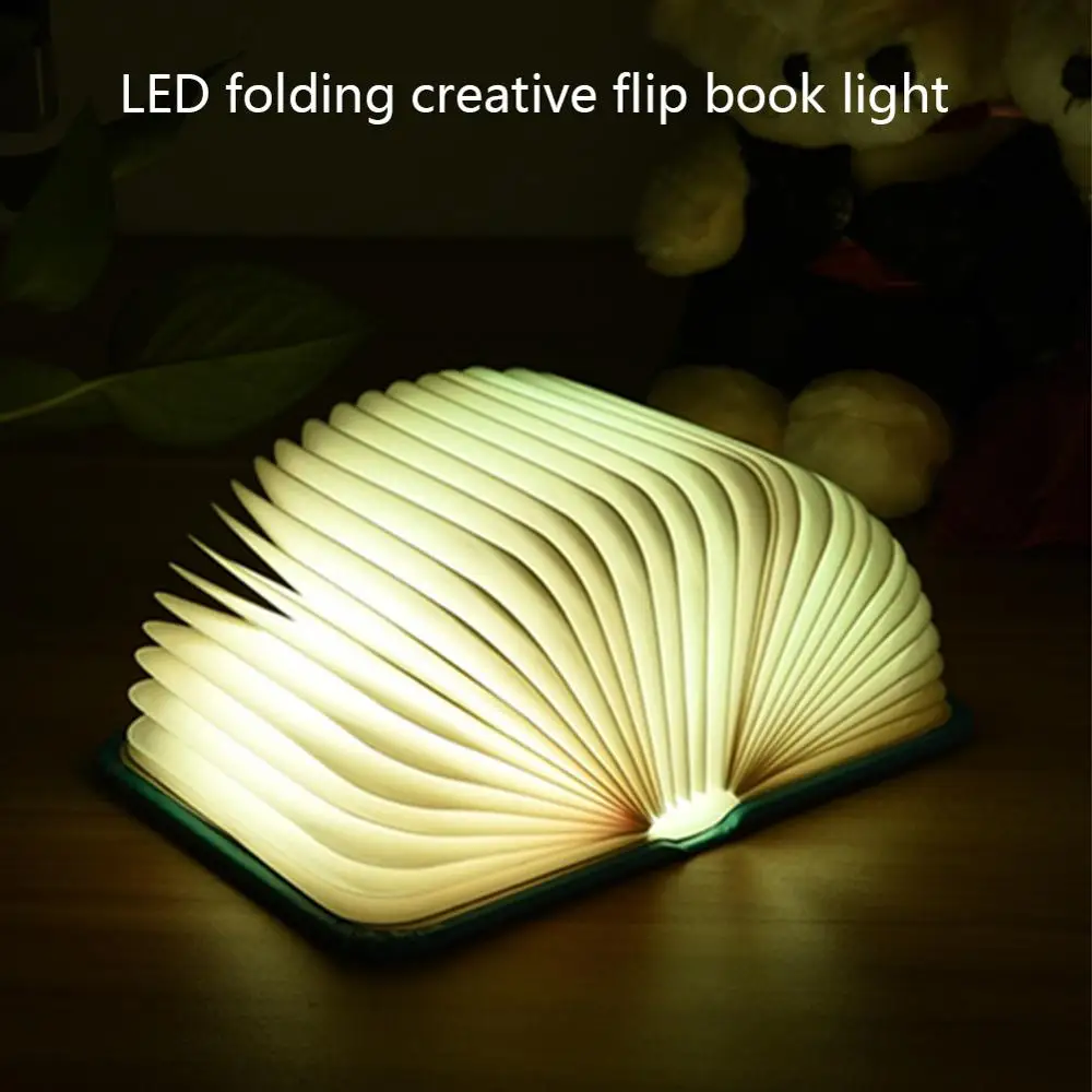 Книжный светильник светодиодный складной креативный флип-Книжный светильник USB зарядка ночной Светильник Мини Красочный ночной Светильник подарок на заказ