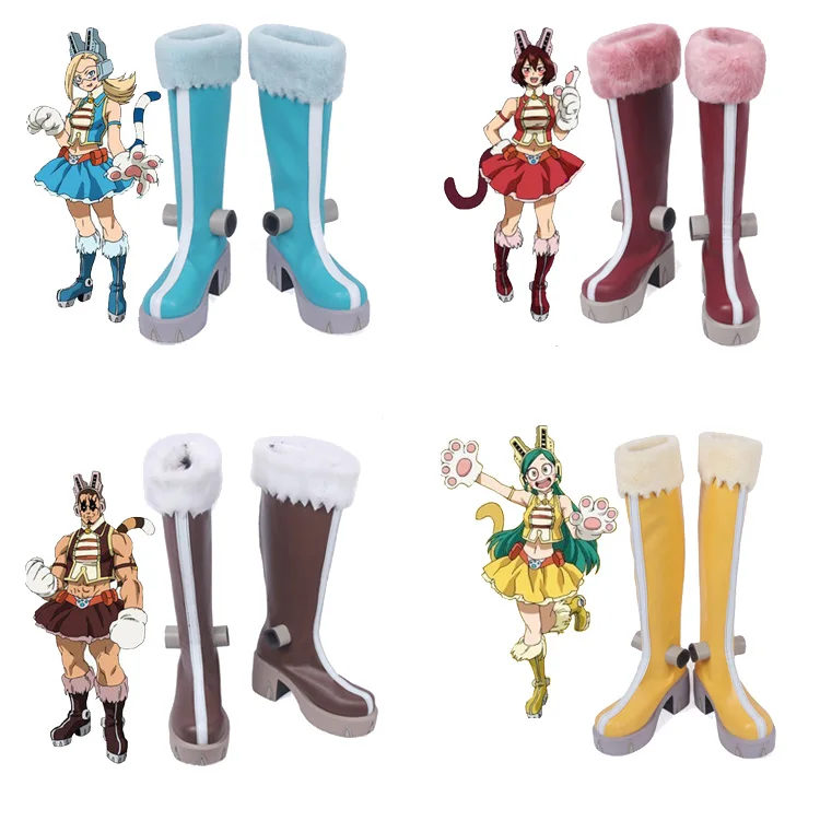 Costumebuy обувь косплей мой герой Academia Boku no Hero Akademia киска кошка костюм сапоги Pixie Bob