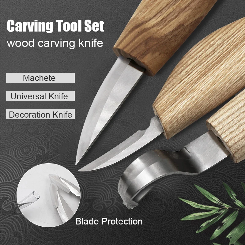 12pcs Woodcut Knife Wood Carving Tools Woodworking