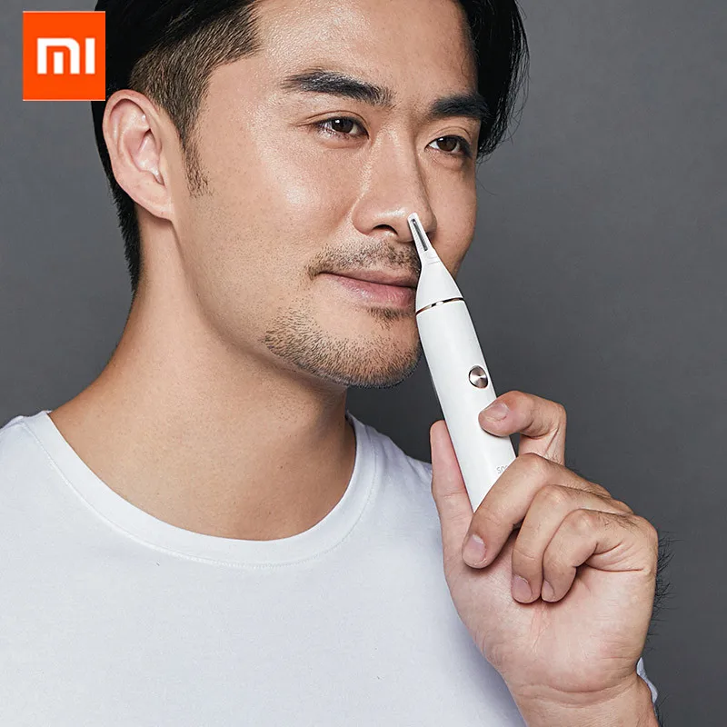  XIAOMI Mijia Soocas IPX5 waterproof Nose Hair Trimmer Eyebrow Clipper Sharp Blade Cordless Nasal Cl