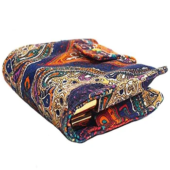 

10 Slots Canvas Essential Oil Organizer Portable Gift Daily Travel Storage Bag Protective Colorful Carrying Case Folding Print