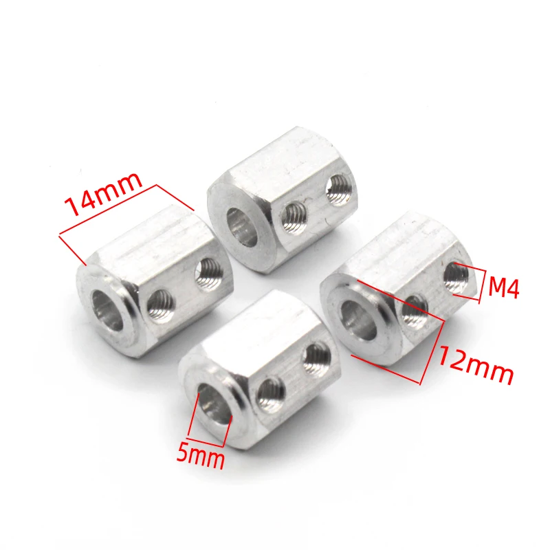 Hexagones de roue HSP Racing 08065 pour voiture RC, détails des fixations et couleur bleu-jaune