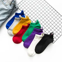 Kawaii вышитые выразительные женские носки хлопок Harajuku счастливые забавные Женские носочки рождественские подарки лодыжки 1 пара размер 35-40